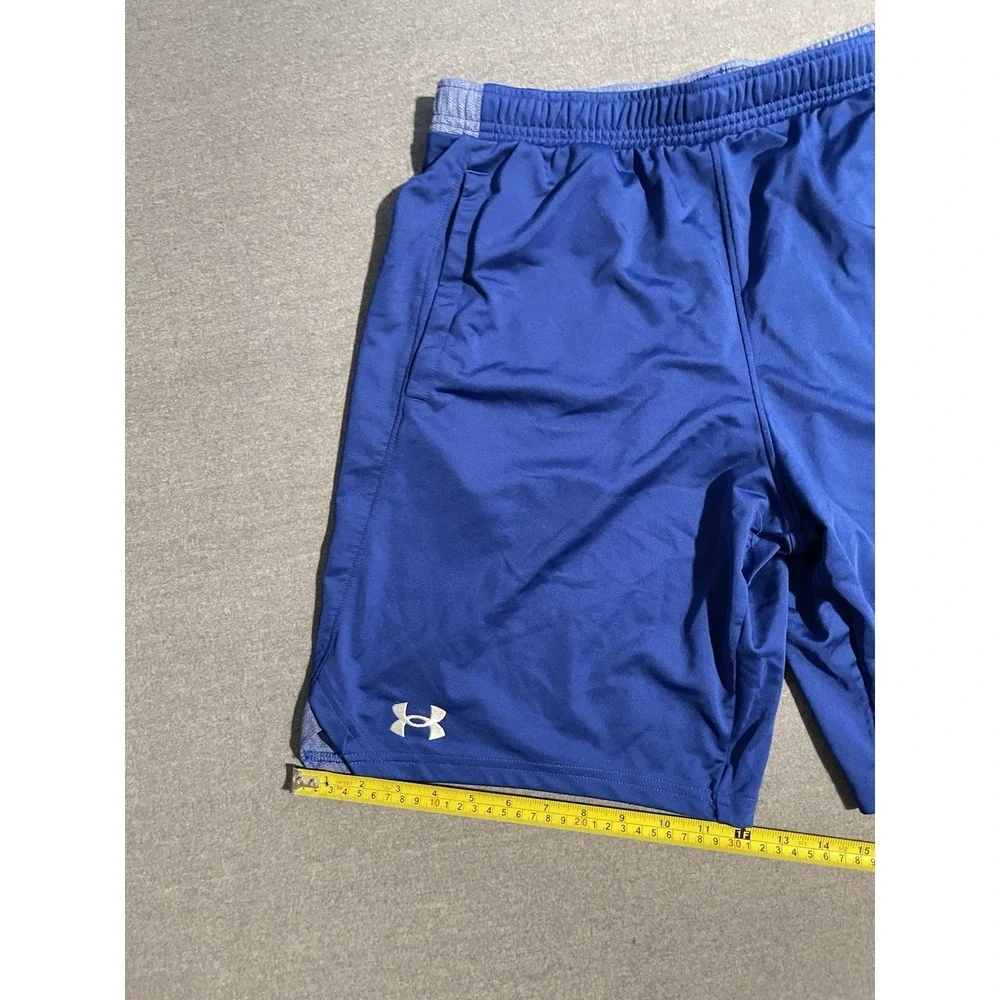 Under Armour Bingham Baseball Shorts Men's Large Blue Athletic Training Gym